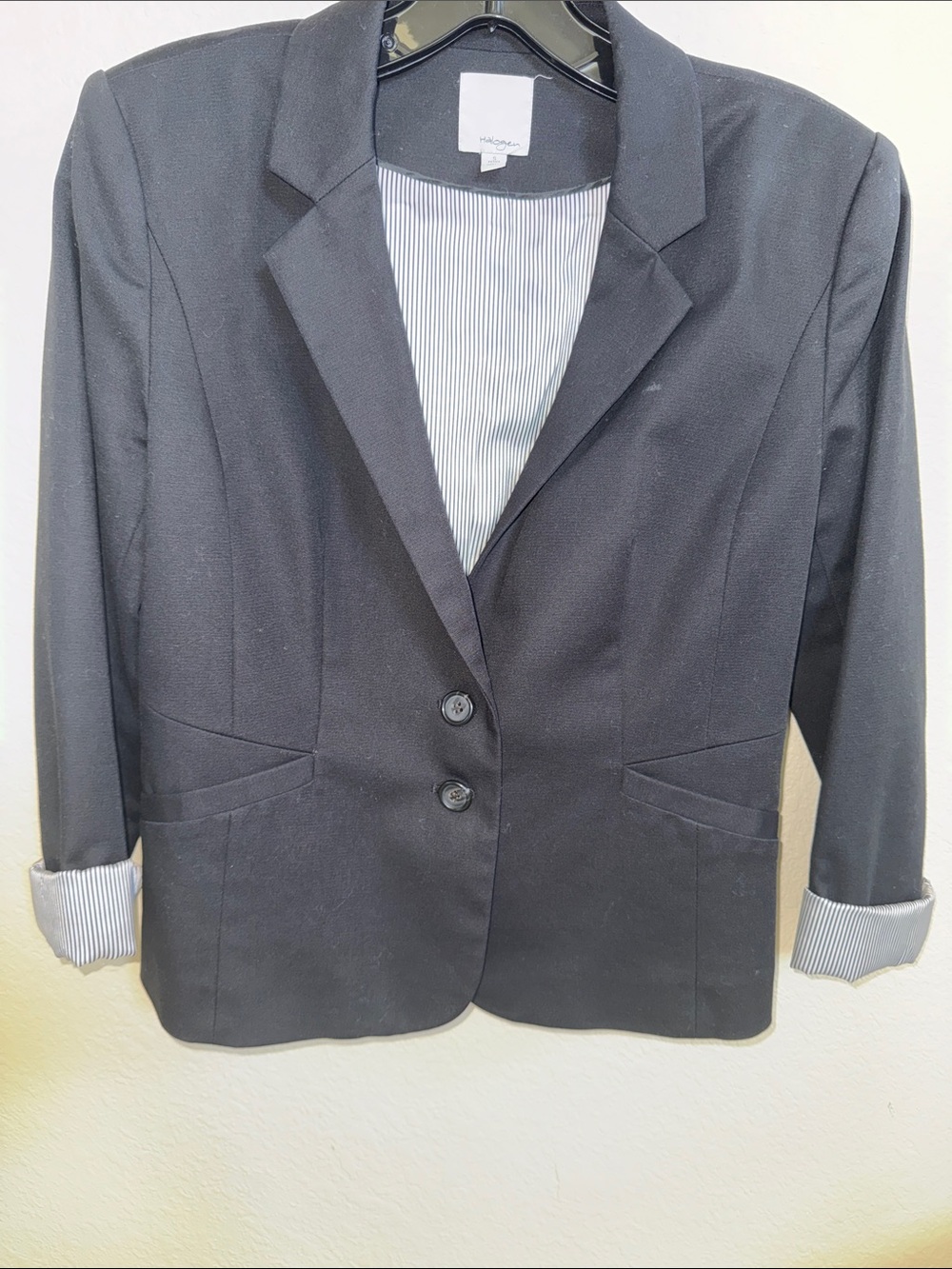 Halogen Women's Black Two-Button Blazer